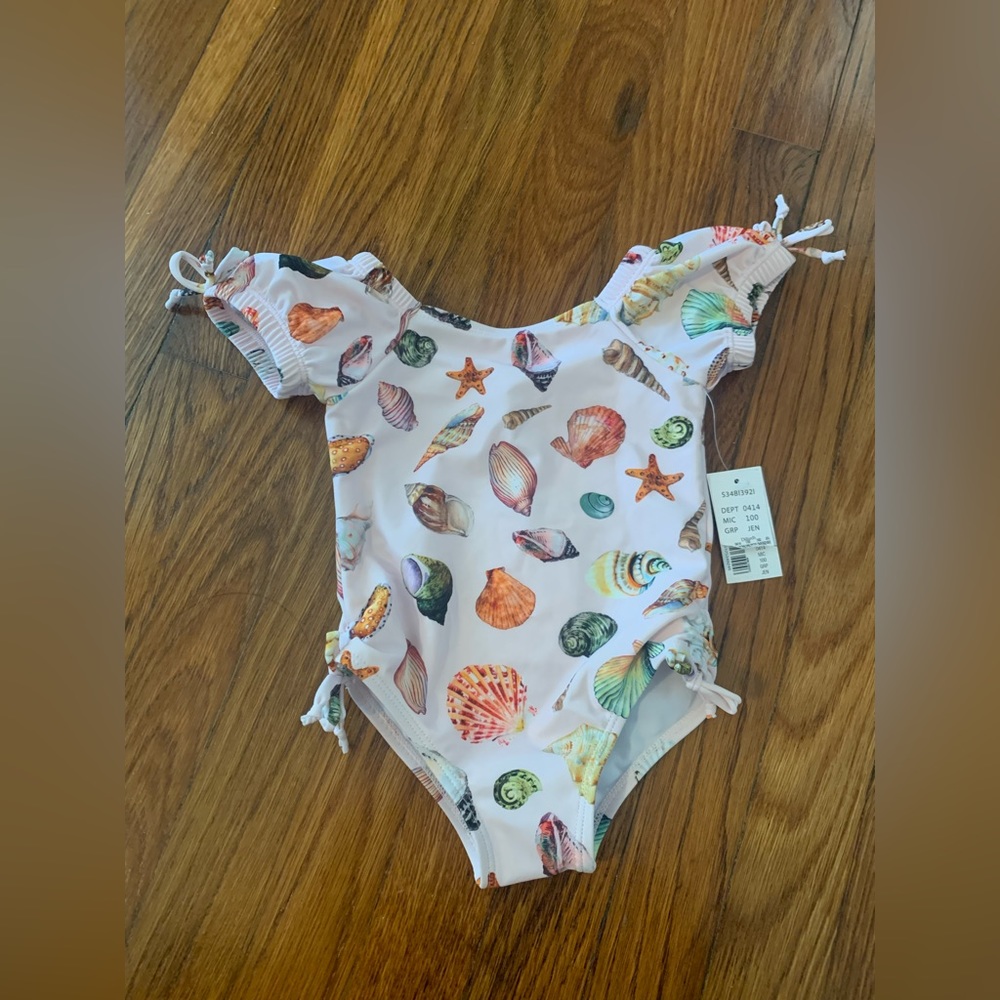 NWT edgehill collection Jennifer Sumko seashell swimsuit 12 mo